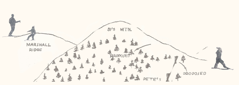 Marshall Mountain Summit Pencil Drawing