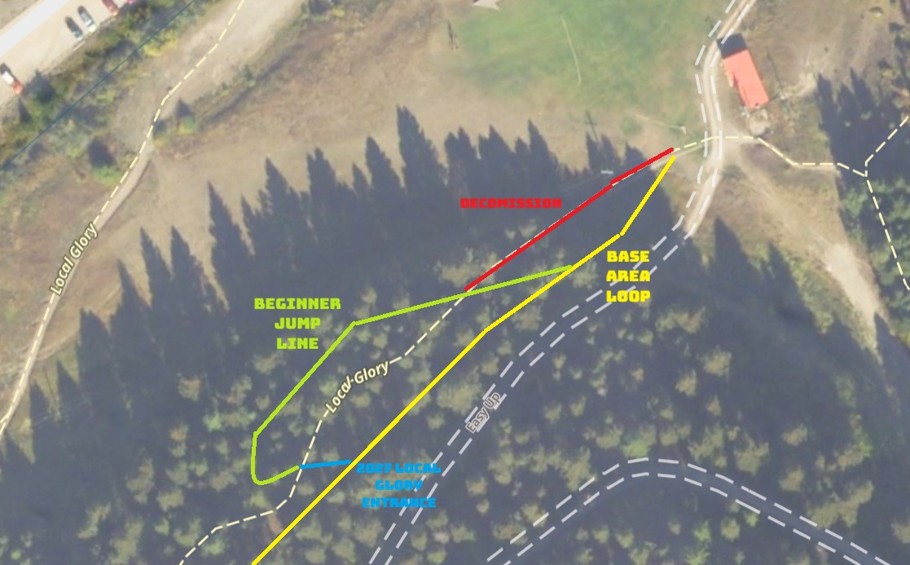 Local Glory Trail Closure Map