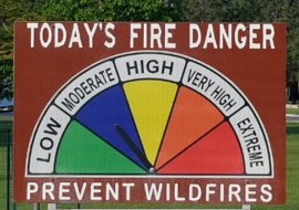 Generic Fire Danger Sign