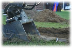 Bucket Loader On Lawn