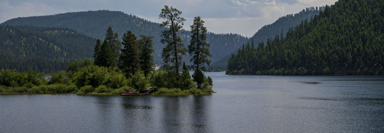 Salmon Lake in summer