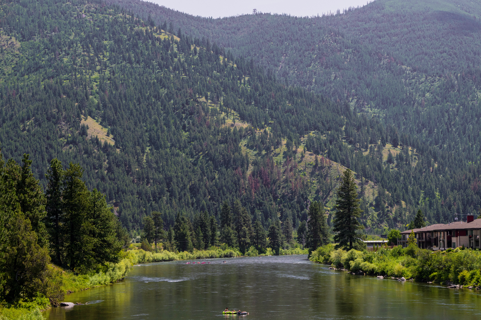 View from Deer Creek Bridge, East Missoula, Clark Fork River